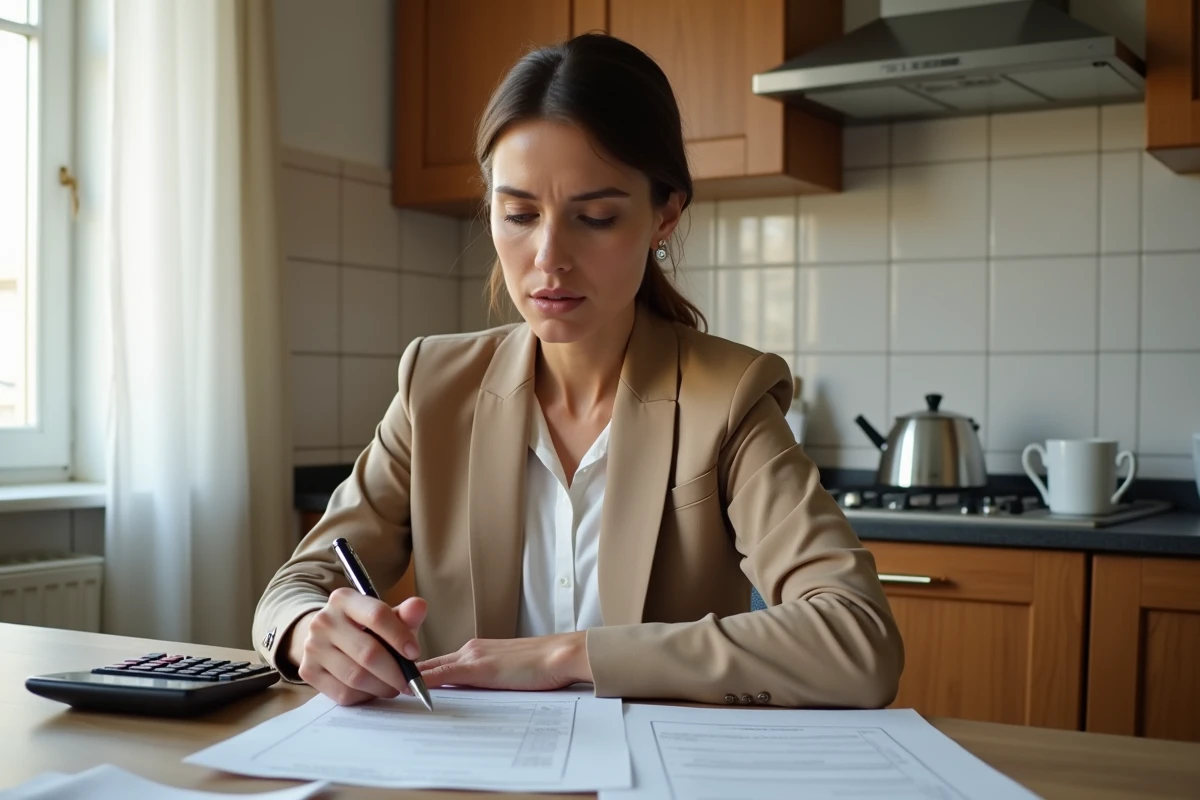 Propriétaire immobilière analysant les changements fiscaux liés à la prolongation du Scellier intermédiaire à son domicile